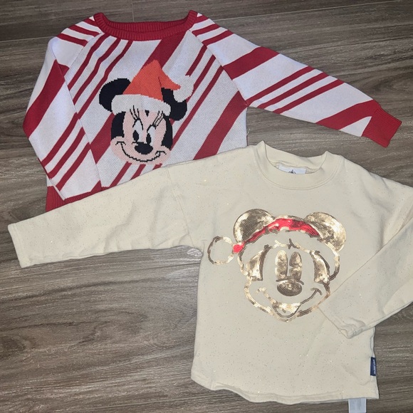 Disney Other - Disney Kids Minnie and Mickey Christmas Sweaters